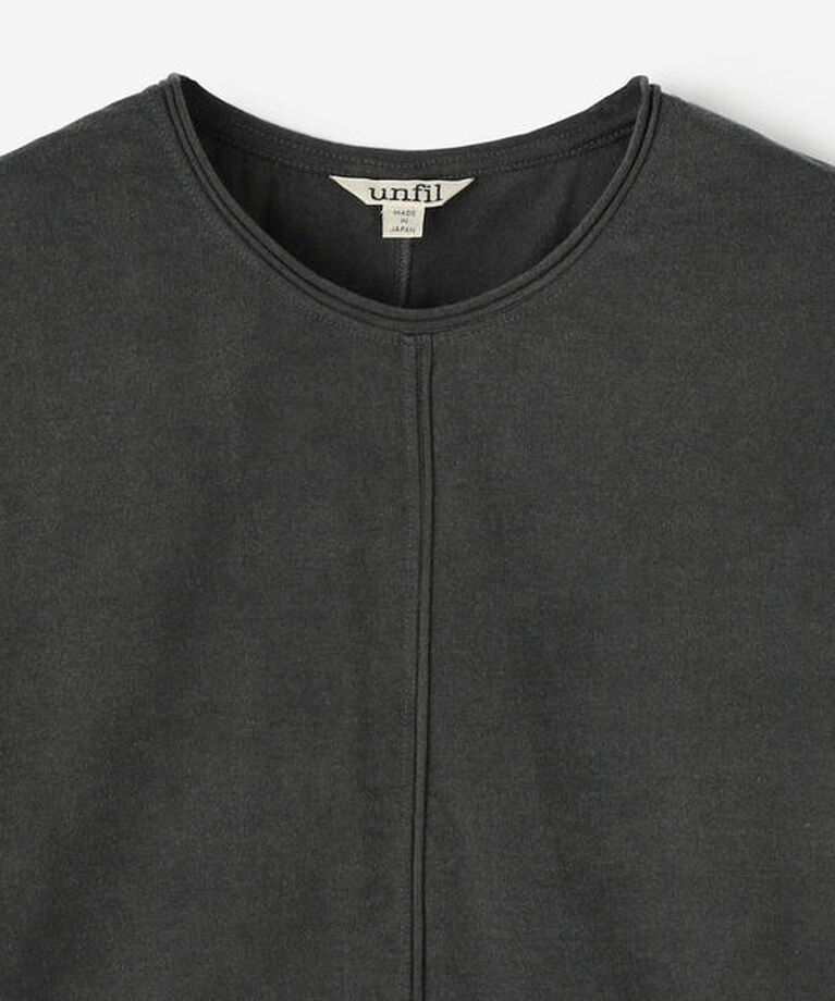 unfil「unfil | コットンジャージー ガーメントダイクルーネックTシャツ WOMEN」|Tシャツ・カットソー|