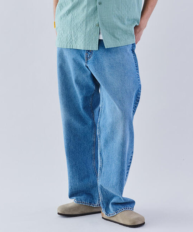  「orSlow | SUPER DAD'S DENIM PANTS MEN」|デニム|BLUE