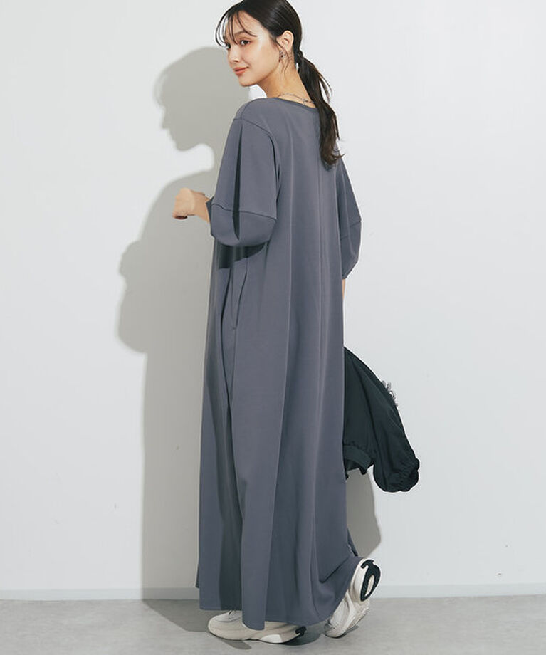  「《低身長サイズあり》バルーン袖カットジョーゼットフレアワンピース」|その他|