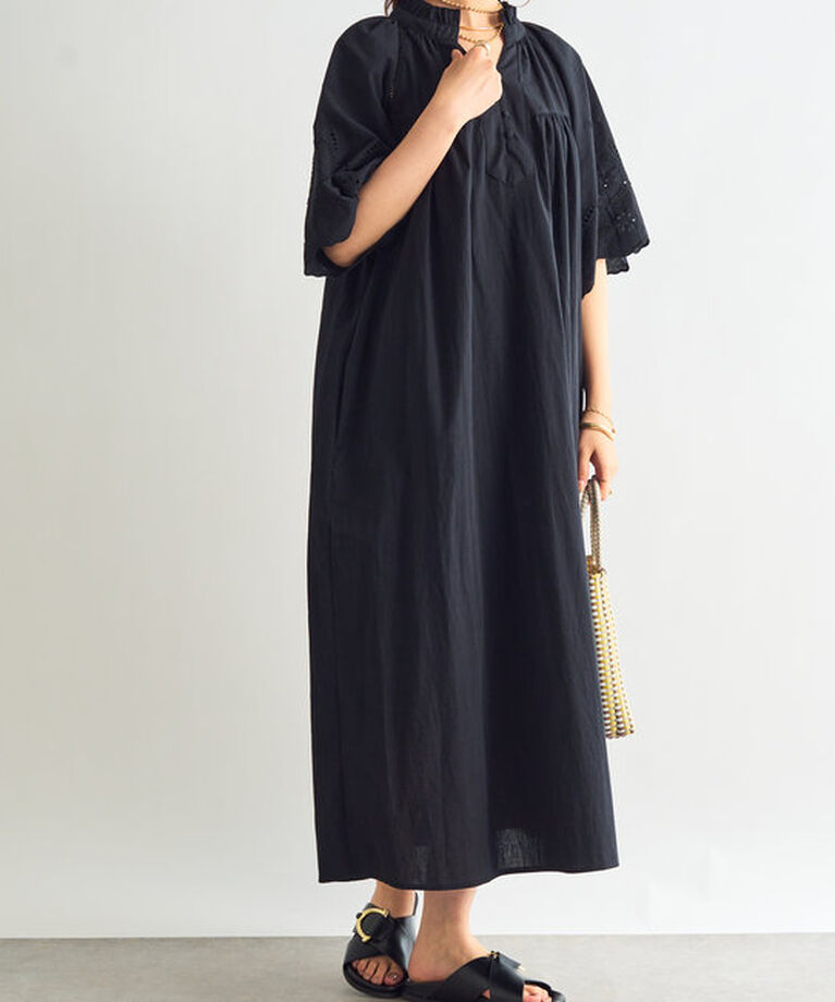  「《大人可愛い雰囲気に》袖刺繍ワンピース」|その他|