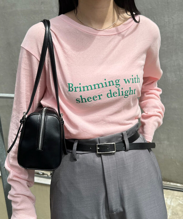  「シアーロゴロングTシャツ」|Tシャツ・カットソー|