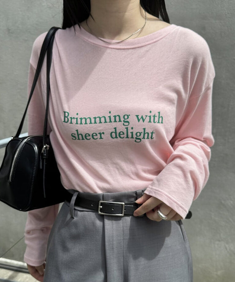  「シアーロゴロングTシャツ」|Tシャツ・カットソー|