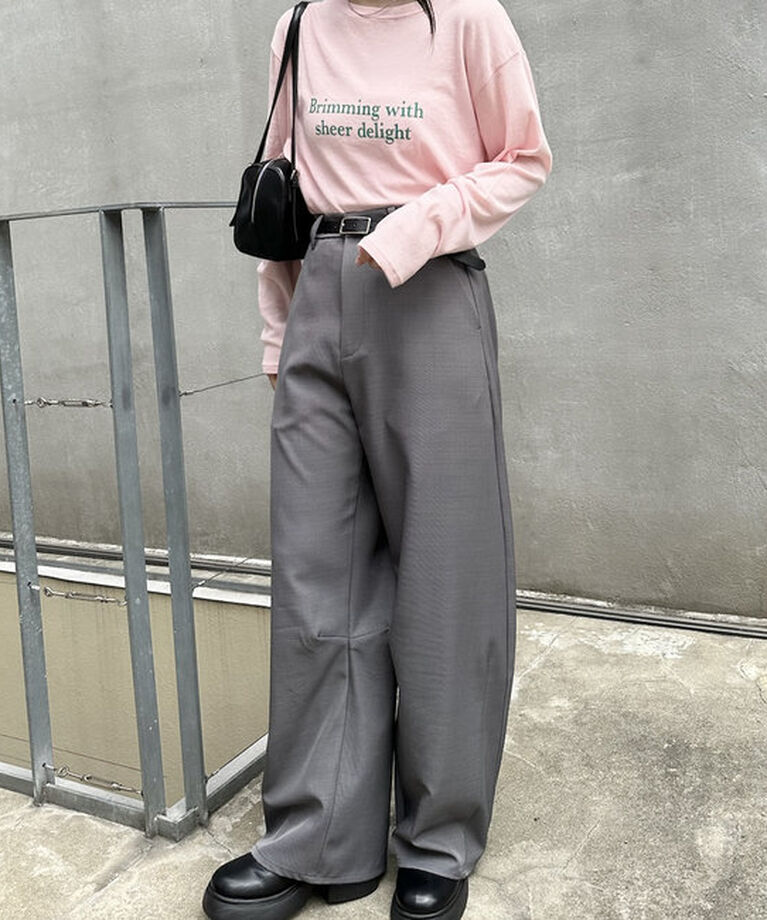  「シアーロゴロングTシャツ」|Tシャツ・カットソー|