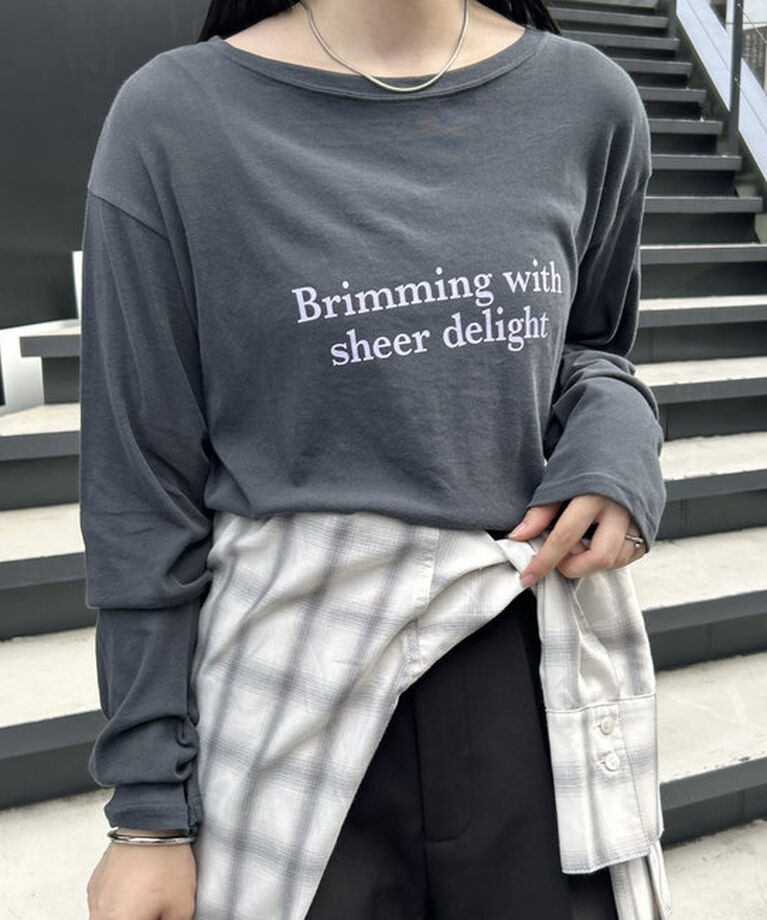  「シアーロゴロングTシャツ」|Tシャツ・カットソー|