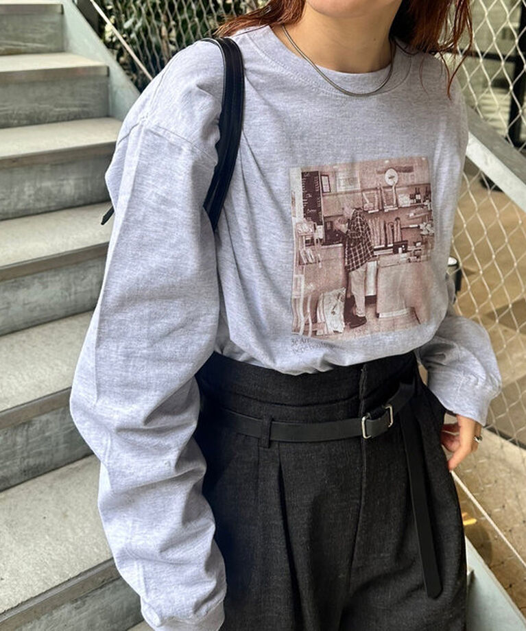  「PARISフォトロングTシャツ」|Tシャツ・カットソー|