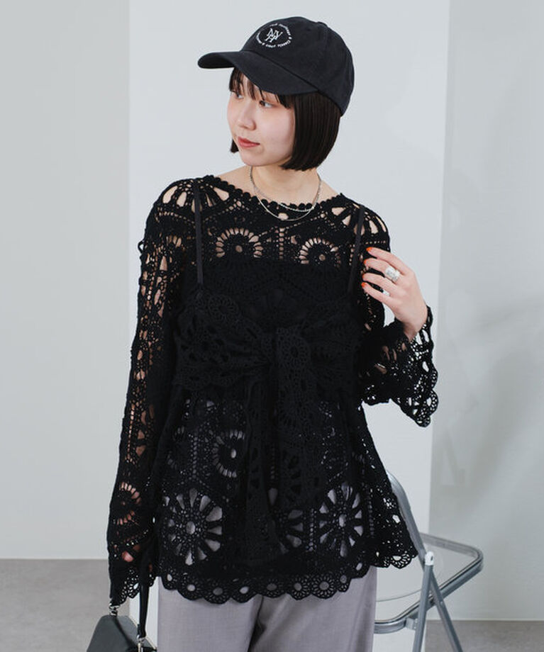  「クロシェトップス＆ ビスチェSET」|シャツ・ブラウス|