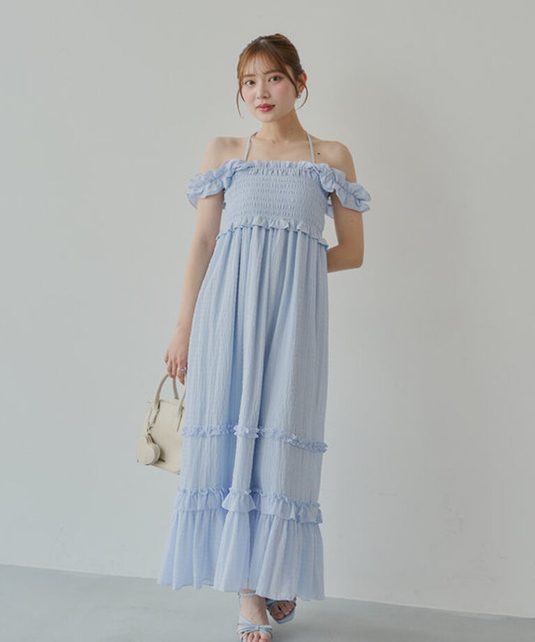  「【5色展開】フリルデザインベアワンピース」|ワンピース|