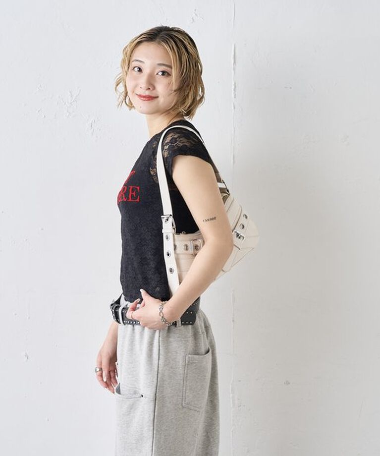  「PAST FUTURE レースTEE」|Tシャツ・カットソー|