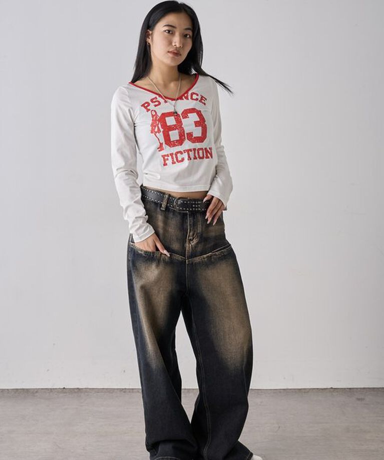  「エリオットVネックロンT」|Tシャツ・カットソー|