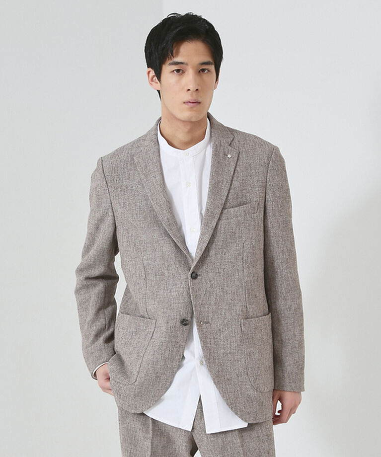 ABAHOUSE「【セットアップ対応/FLEX JACKET】サマーツイード ジャケット / サマ」|テーラードジャケット|