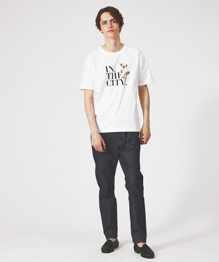 ABAHOUSE「【IN THE CITY】ドライフラワー 半袖 Tシャツ」|Tシャツ・カットソー|