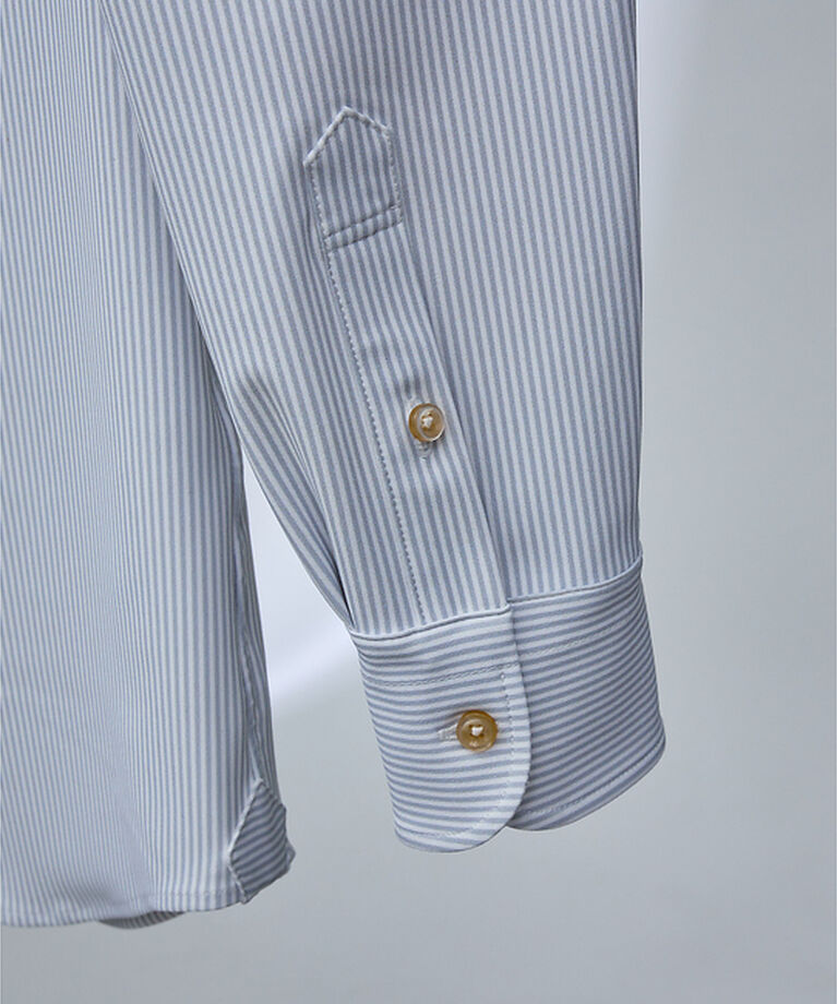 ABAHOUSE「【FLEX SHIRTS / Dry Moment使用】ナロウストライプ シャツ」|シャツ・ブラウス|