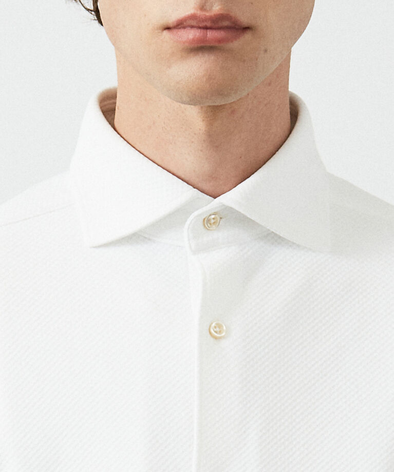 ABAHOUSE「【FLEX SHIRTS】COOLMAX EcoMade ダブルピケ ジャージシ」|シャツ・ブラウス|