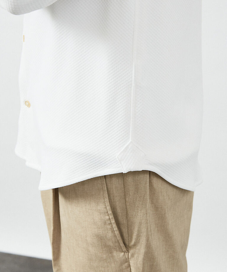 ABAHOUSE「【FLEX SHIRTS】COOLMAX EcoMade ダブルピケ ジャージシ」|シャツ・ブラウス|