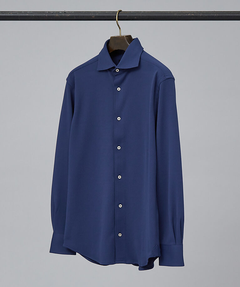 ABAHOUSE「【FLEX SHIRTS】COOLMAX EcoMade ダブルピケ ジャージシ」|シャツ・ブラウス|