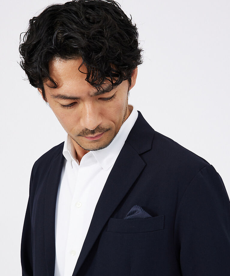 ABAHOUSE「【セットアップ対応】シルキータッチ ウォッシャブル ジャケット」|テーラードジャケット|