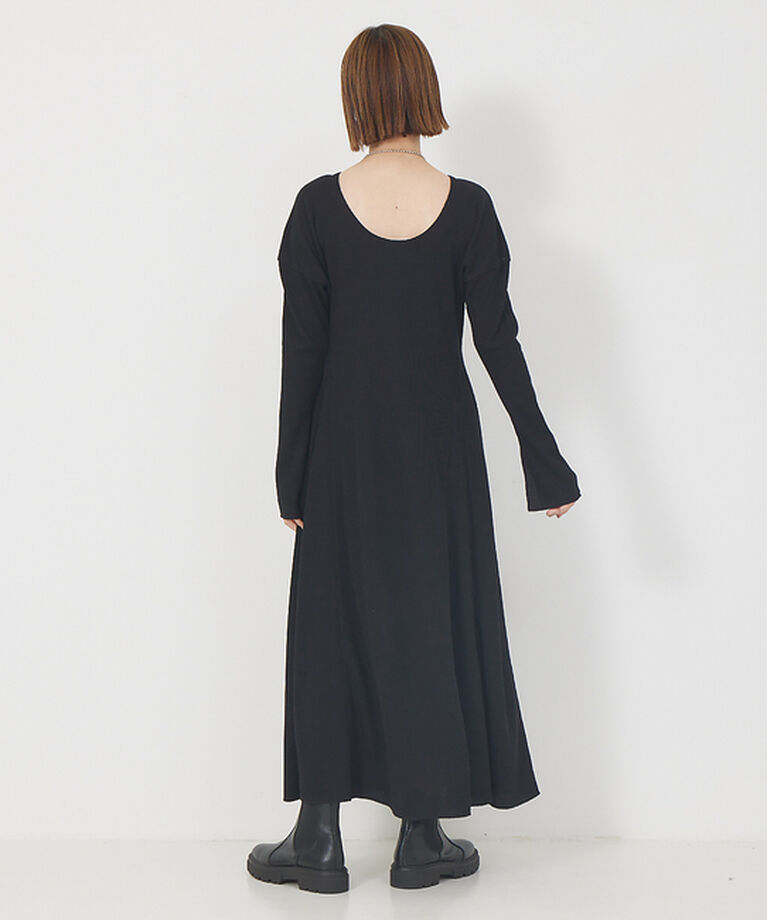 Rouge vif「ワッフルフレアワンピース」|ワンピース|