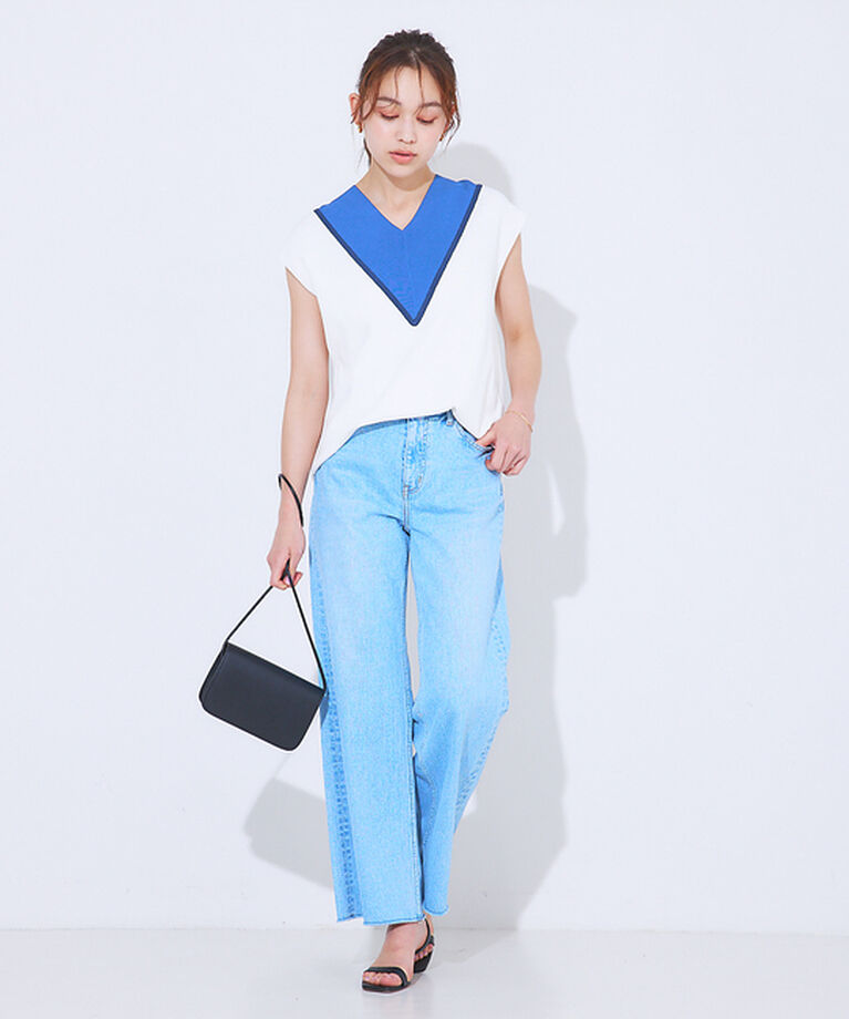 Rouge vif「Ｖネックニットベスト」|ベスト・ジレ|