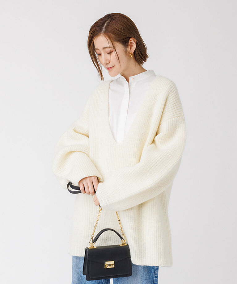 Rouge vif「畦ニット チュニック」|ニット・セーター|
