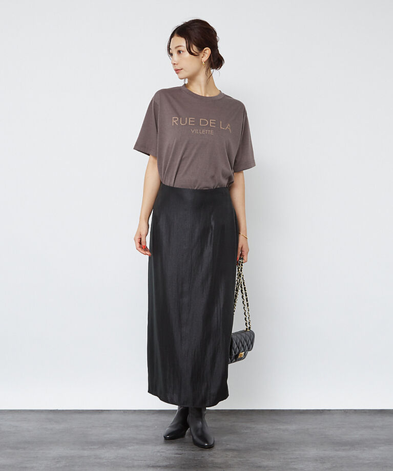 Rouge vif「【3サイズ展開】ソフトグリッターＩラインスカート」|スカート|