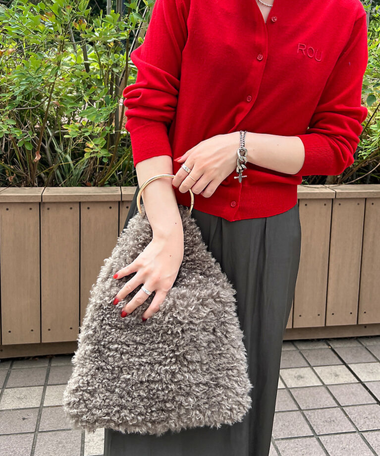 Rouge vif「【HELEN MOORE/ヘレンムーア】リングハンドエコファーバッグ」|ハンドバッグ|