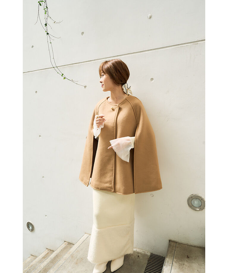 Rouge vif「【一部店舗限定】ウール混マント　ケープ」|その他|