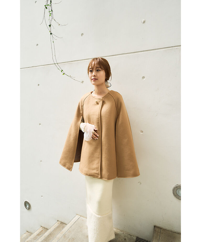 Rouge vif「【一部店舗限定】ウール混マント　ケープ」|その他|
