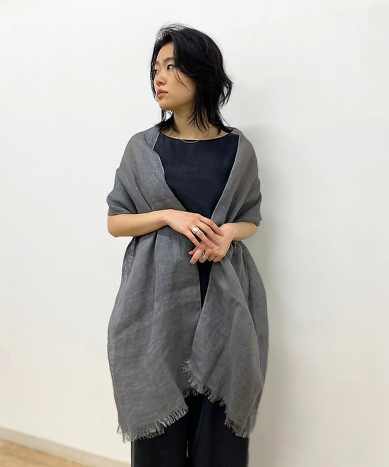 Rouge vif「【The Bagmati/ザ バグマティ】リネンストール」|マフラー|