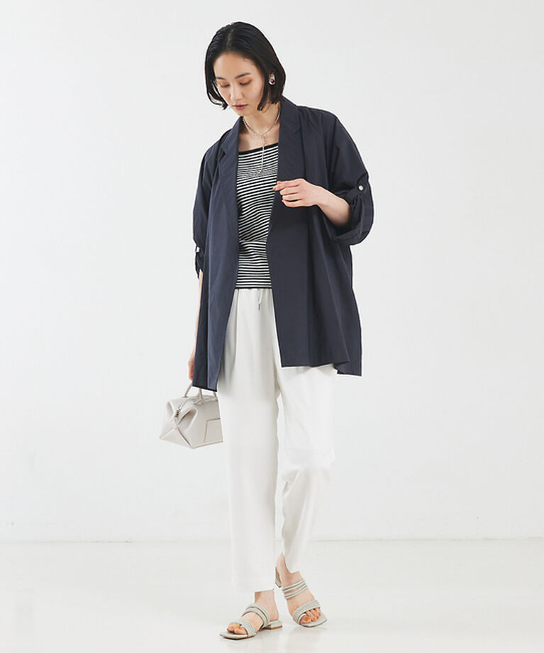 qualite「【セットアップ対応】バックサテンジョーゼットパンツ」|その他|
