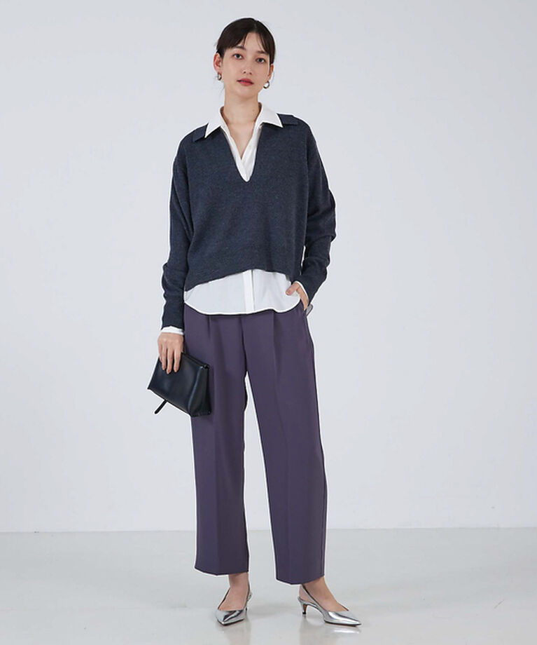 qualite「マットサテンストレートパンツ」|その他|