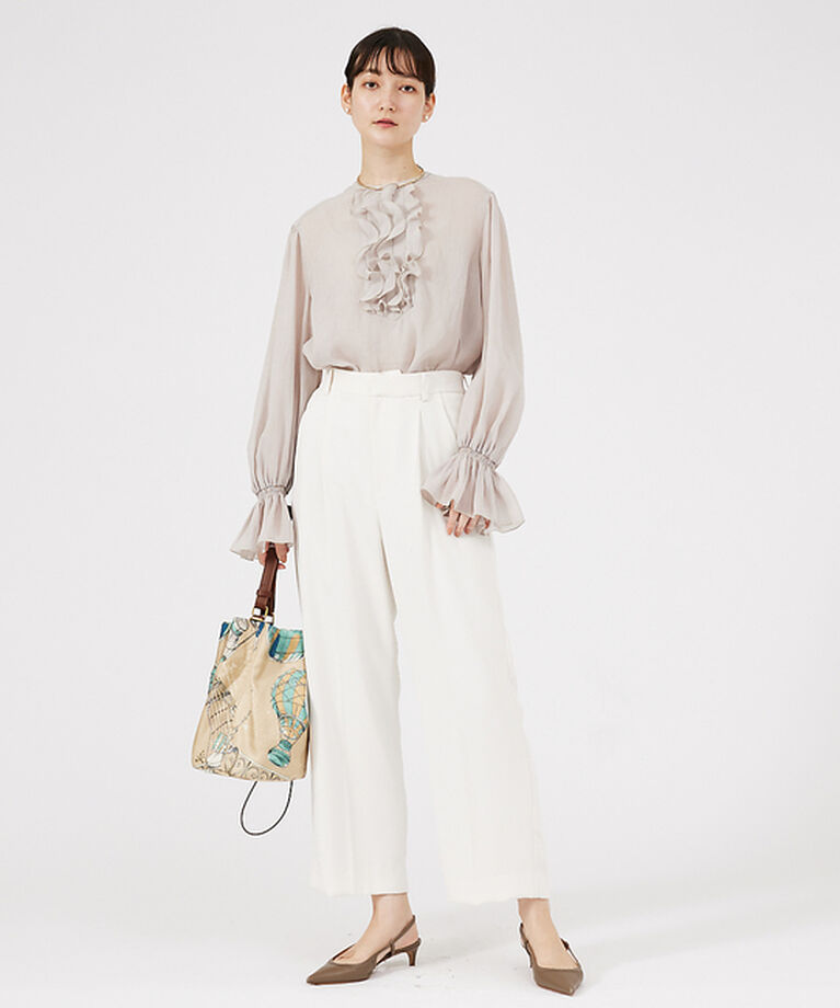 qualite「マットサテンストレートパンツ」|その他|