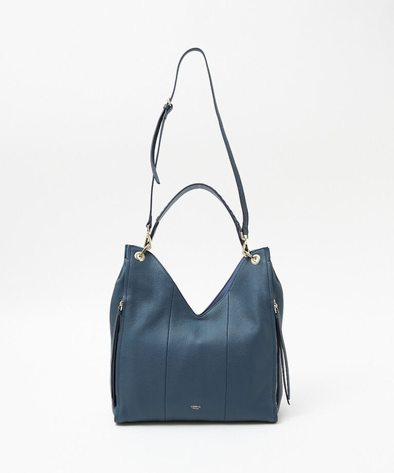 LOWELL things「Valley/かがりレザーワンショルダーBAG」|トートバッグ|インディゴ