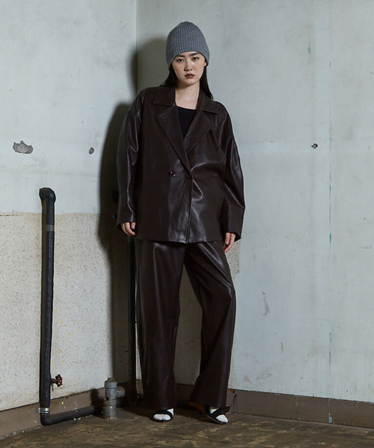 NOMINE「フェイクレザー オーバー ジャケット」|その他|