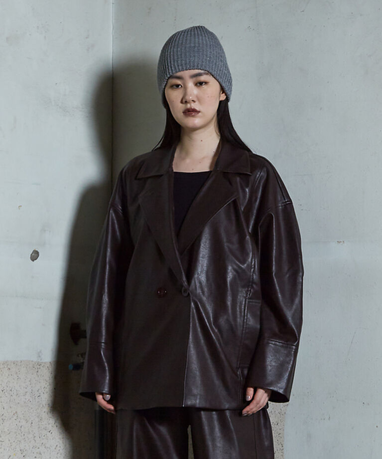 NOMINE「フェイクレザー オーバー ジャケット」|その他|