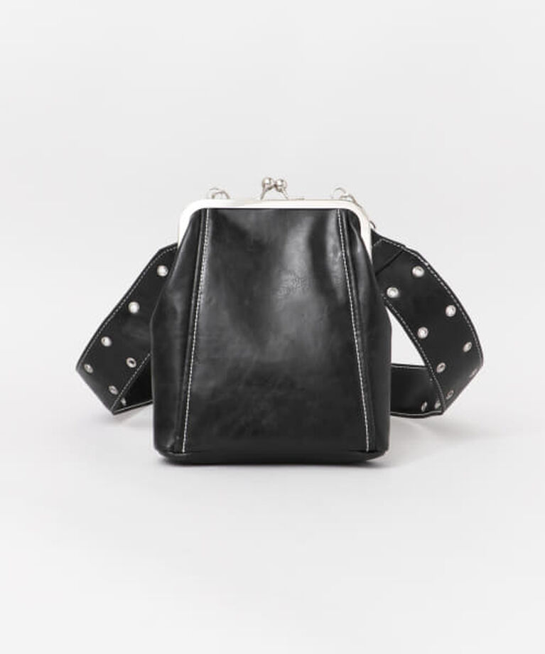 SENSE OF PLACE by URBAN RESEARCH「SENSE OF PLACE ハトメショルダーガマグチバッグ∴」|ショルダー・メッセンジャー|BLACK
