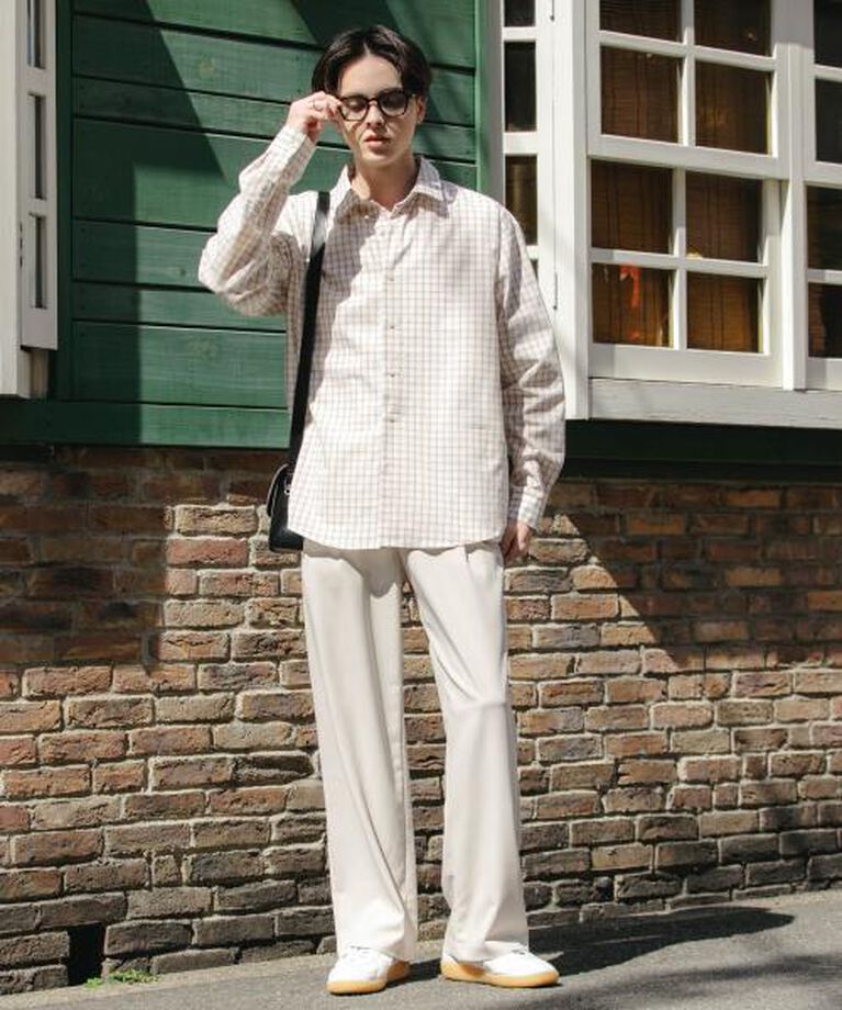 SENSE OF PLACE by URBAN RESEARCH「SENSE OF PLACE 『ユニセックス』グラフチェックルーズシャツ」|シャツ・ブラウス|