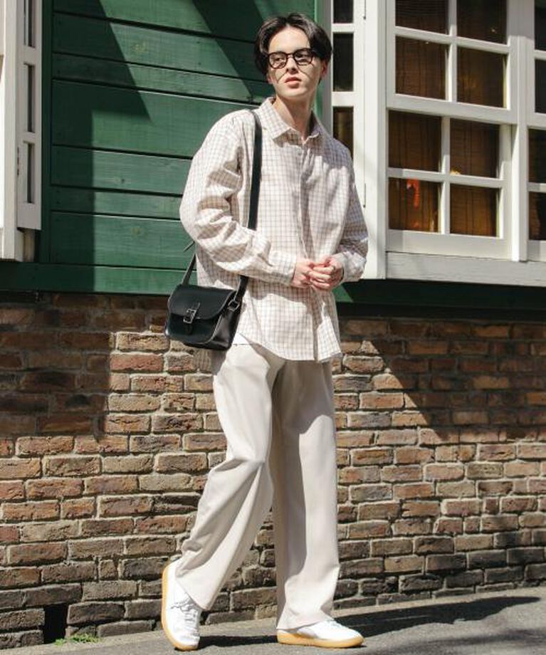 SENSE OF PLACE by URBAN RESEARCH「SENSE OF PLACE 『ユニセックス』グラフチェックルーズシャツ」|シャツ・ブラウス|