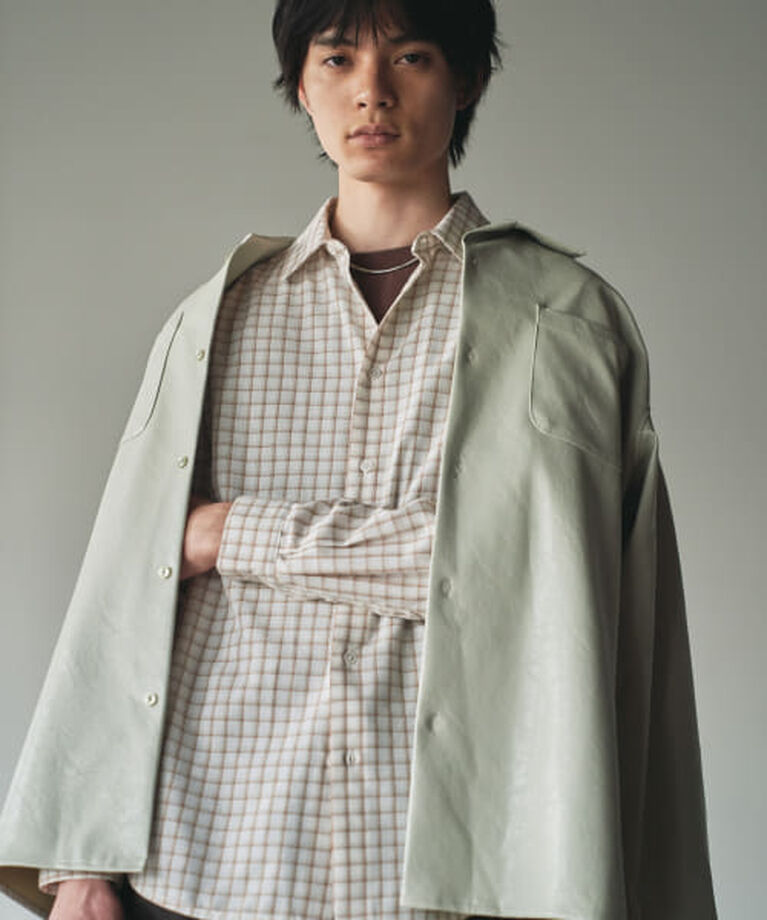 SENSE OF PLACE by URBAN RESEARCH「SENSE OF PLACE 『ユニセックス』グラフチェックルーズシャツ」|シャツ・ブラウス|