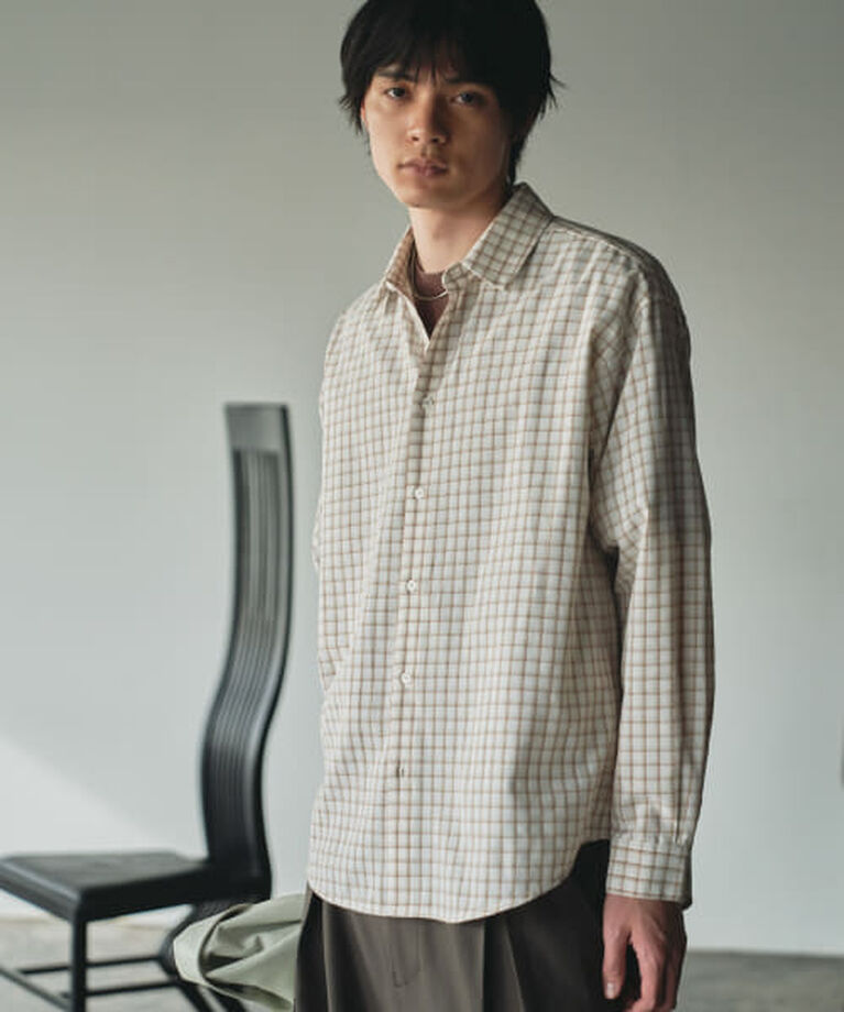 SENSE OF PLACE by URBAN RESEARCH「SENSE OF PLACE 『ユニセックス』グラフチェックルーズシャツ」|シャツ・ブラウス|
