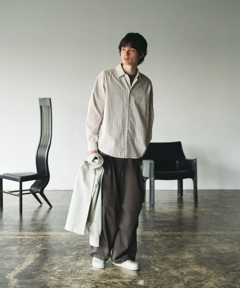 SENSE OF PLACE by URBAN RESEARCH「SENSE OF PLACE 『ユニセックス』グラフチェックルーズシャツ」|シャツ・ブラウス|