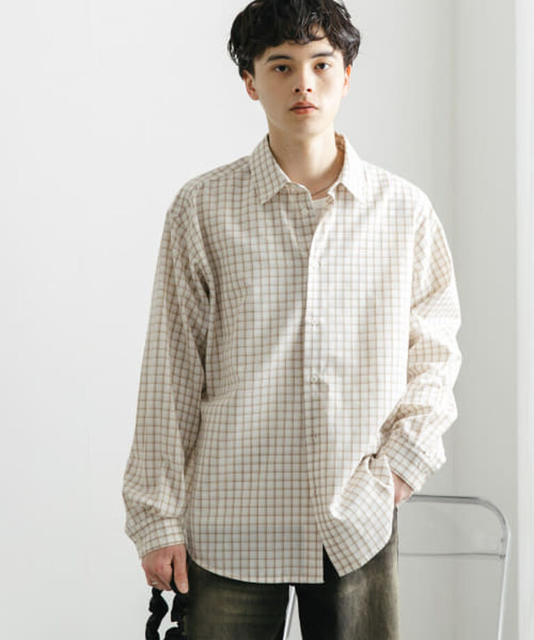 SENSE OF PLACE by URBAN RESEARCH「SENSE OF PLACE 『ユニセックス』グラフチェックルーズシャツ」|シャツ・ブラウス|