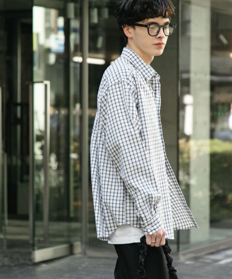 SENSE OF PLACE by URBAN RESEARCH「SENSE OF PLACE 『ユニセックス』グラフチェックルーズシャツ」|シャツ・ブラウス|