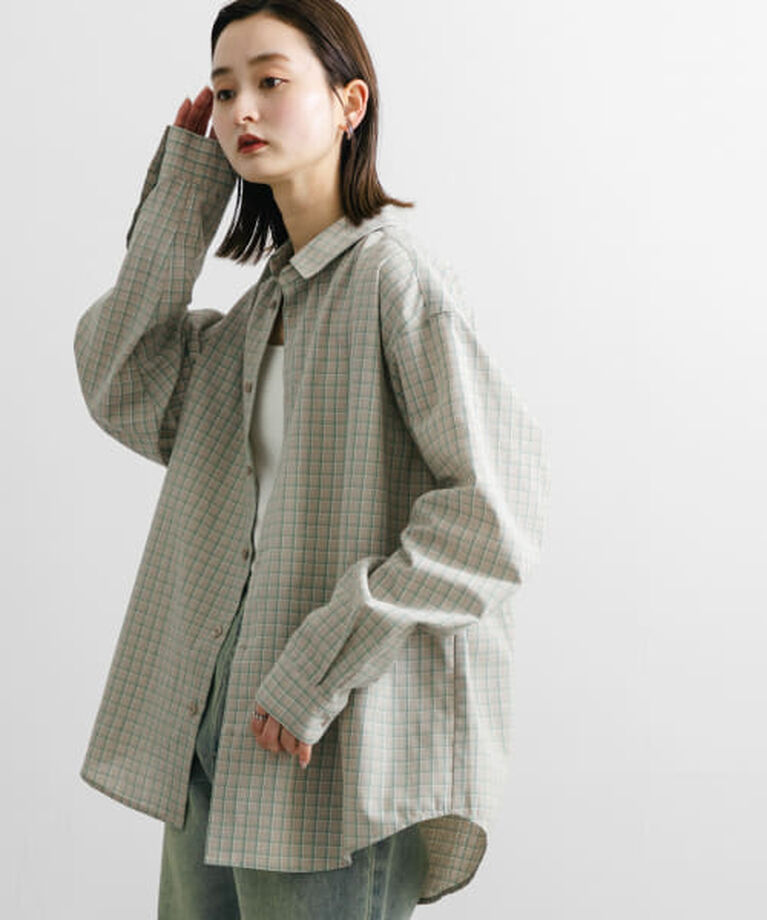 SENSE OF PLACE by URBAN RESEARCH「SENSE OF PLACE 『ユニセックス』グラフチェックルーズシャツ」|シャツ・ブラウス|