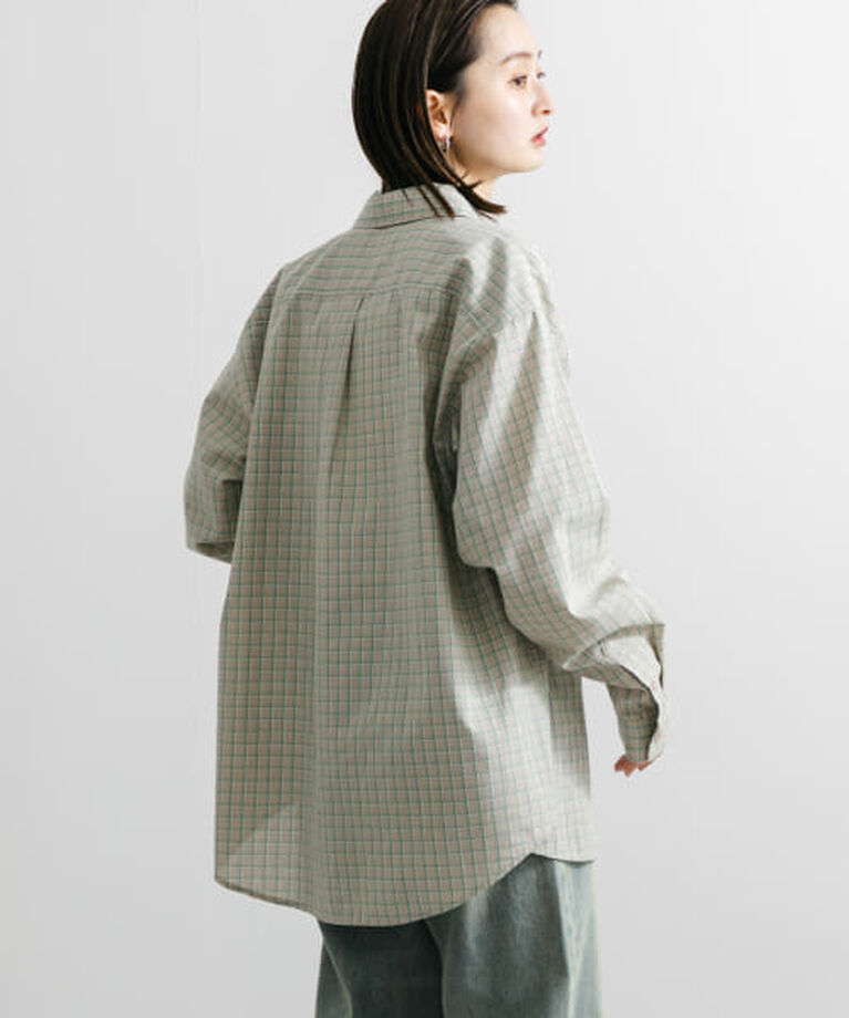 SENSE OF PLACE by URBAN RESEARCH「SENSE OF PLACE 『ユニセックス』グラフチェックルーズシャツ」|シャツ・ブラウス|