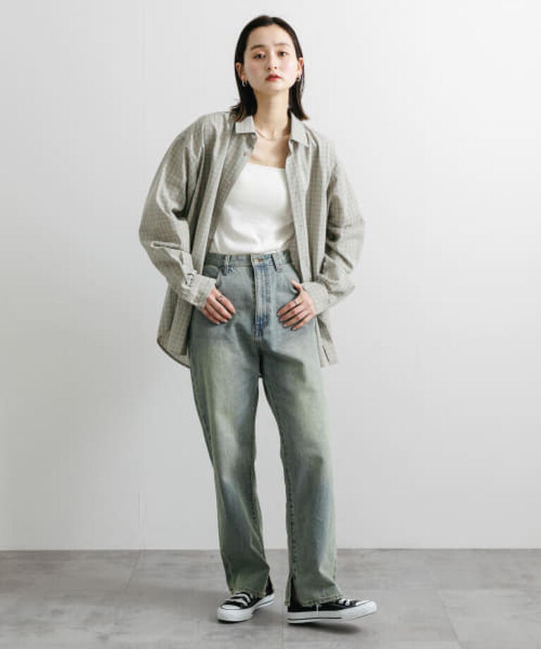 SENSE OF PLACE by URBAN RESEARCH「SENSE OF PLACE 『ユニセックス』グラフチェックルーズシャツ」|シャツ・ブラウス|