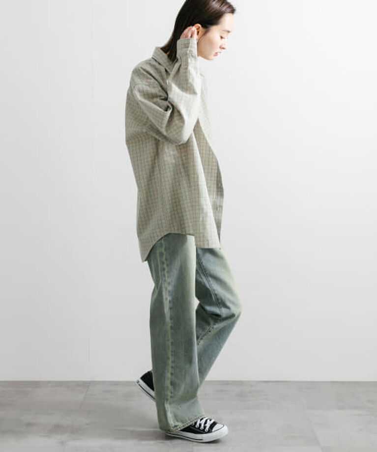 SENSE OF PLACE by URBAN RESEARCH「SENSE OF PLACE 『ユニセックス』グラフチェックルーズシャツ」|シャツ・ブラウス|