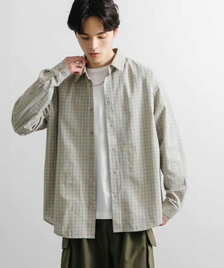 SENSE OF PLACE by URBAN RESEARCH「SENSE OF PLACE 『ユニセックス』グラフチェックルーズシャツ」|シャツ・ブラウス|