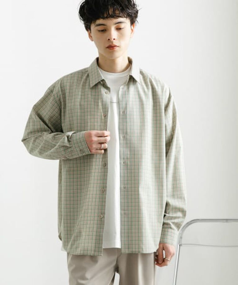 SENSE OF PLACE by URBAN RESEARCH「SENSE OF PLACE 『ユニセックス』グラフチェックルーズシャツ」|シャツ・ブラウス|