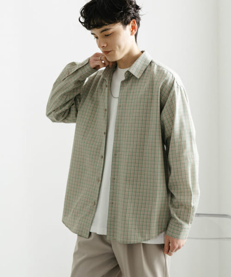 SENSE OF PLACE by URBAN RESEARCH「SENSE OF PLACE 『ユニセックス』グラフチェックルーズシャツ」|シャツ・ブラウス|