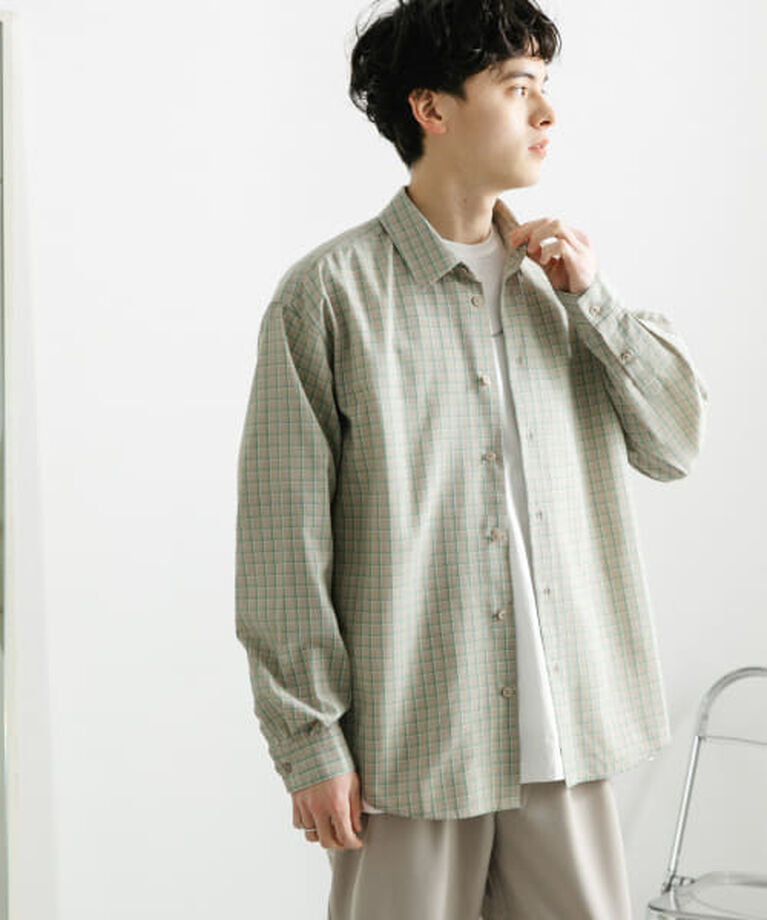 SENSE OF PLACE by URBAN RESEARCH「SENSE OF PLACE 『ユニセックス』グラフチェックルーズシャツ」|シャツ・ブラウス|